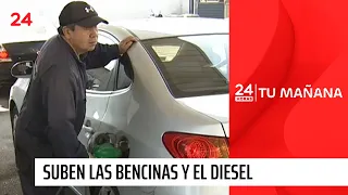 Golpe al bolsillo: Bencinas suben $35 y el diésel se dispara casi $100 por litro | 24 Horas TVN