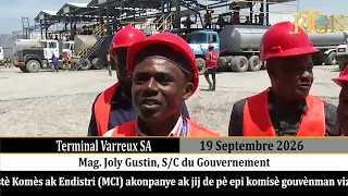 Plizyè enspektè nan (MCI) ak jij de pè epi komisè gouvènman vizite tèminal Varreux