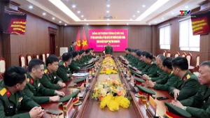 Thượng tướng Lê Đức Thái, Thứ trưởng Bộ Quốc phòng thăm và kiểm tra tại Bộ Chỉ huy Quân sự tỉnh