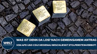 SAXONY: After joint motion by AfD and CDU! Heidenau enacts Stolpersteine ban