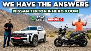 Nissan Tekton, Hero Xoom 160 & Your Car Buying Questions | Acko Drive on Republic TV
