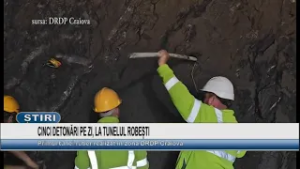 CINCI DETONĂRI PE ZI, LA TUNELUL ROBEȘTI