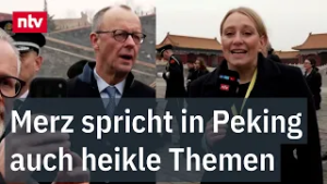Merz spricht in Peking auch heikle Themen an - Kanzler bestaunt China-Hightech | ntv