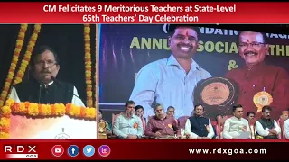 CM Felicitates 9 Meritorious Teachers at State Level 65th Teachers’ Day Celebration