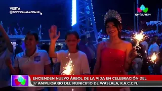 🌳 Waslala celebra 37 años de historia con el encendido de su Árbol de la Vida 🇳🇮