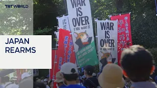 Thousands protest as Japan pushes historic military reforms