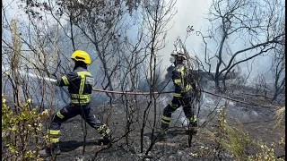 La UME consigue "perimetrar" algunas zonas del incendio de Madrid - laSexta Noticias