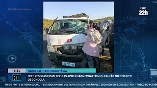 Seven people injured after minibus crashes into truck in Gondola district, Manica
