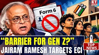 ECI Row Gets Bigger: Jairam Ramesh Questions New Form 6 Requirement For Young Voters | Breaking News