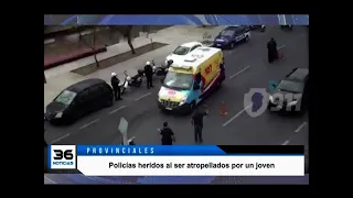 Córdoba: Policías heridos al ser atropellados por un joven