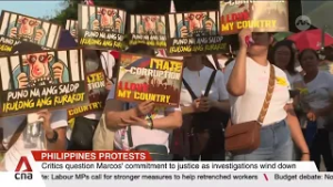 Thousands in Philippines protest against corruption on anniversary of Marcos Sr's ouster