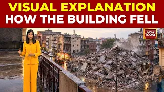 AI Visual Explanation: Delhi Satya Niketan PG Collapse Kills 7, Owners Held, Civic Body Cracks Down
