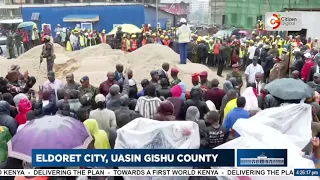 "Nyinyi vijana hii kazi mkimaliza nikona kazi ingine nataka tuendelee kwa miaka 20.'' President Ruto