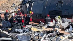 Urda train tragedy: emergency crews search for victims in the wreckage