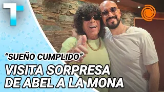 ABEL PINTOS SURPRISED La Mona Jiménez and revealed the reason for his visit: "A dream come true"