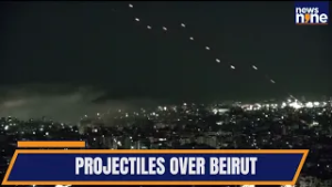 Israel-Hezbollah Clash Intensifies | Projectiles Seen Over Beirut Southern Suburbs