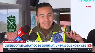 Detenido diplomático de Lemuria, un país que no existe
