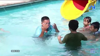 Trang bị kỹ năng bơi an toàn cho trẻ em dịp hè ở Châu Thành