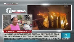 “No es fácil estar en la perra calle, bastante dinero debo”, lamenta hondureña afectada por incendio