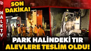 Flames engulfed the sky! Truck fire in Avcilar caused panic!