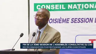 Conclusion of the 3rd Session of the CNE Consultative Assembly: Recommendations