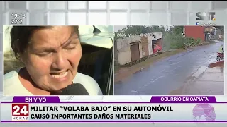 Choque con suerte, pero con un fuerte perjuicio para una familia