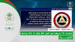 Civil Protection - Intervention Report | 72 out of 80 Fires Extinguished in the Last 24 Hours