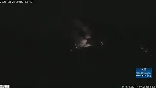 Episode 54 of lava fountaining at Kilauea summit ends