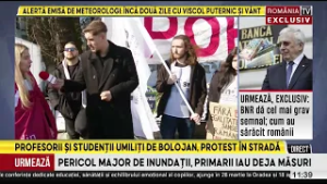 Protest al profesorilor la Cotroceni: Şcoală săracă – Ţară needucată