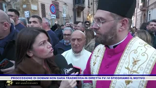 TOMORROW’S PROCESSION WILL NOT BE BROADCAST LIVE ON TV, WE EXPLAIN WHY