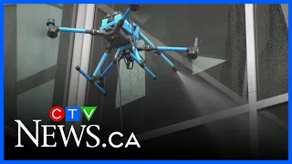 Local company using drones to wash windows