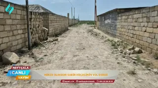 Neftçalanın bu küçəsində yolun təmirə ehtiyacı var