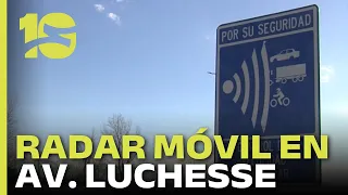 Villa Allende: Mobile radar installed on Luchesse Avenue due to repeated crashes