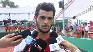Karim Bennani, Moroccan national tennis team player: "Happy to secure this first point for the Mo...