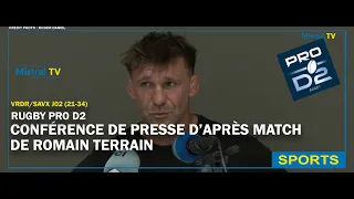 Romain TERRAIN Press Conference