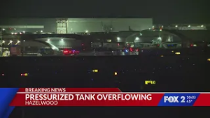 Crews respond to overflowing pressurized tank at Boeing