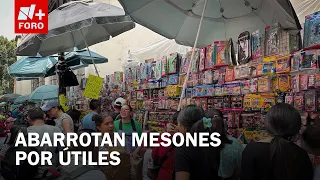 Families buy school supplies ahead of back-to-school season, CDMX