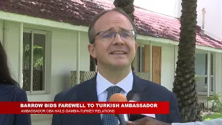 PRESIDENT BARROW BIDS FAREWELL TO TURKISH AMBASSADOR