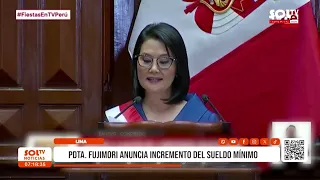National: President Fujimori announces minimum wage increase
