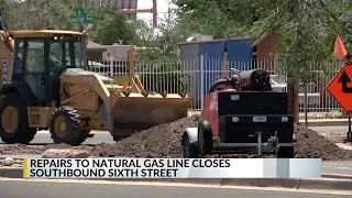 Part of Sixth Street in northwest Albuquerque closes for gas pipeline repairs