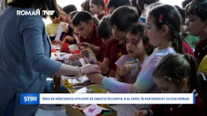 Târg de mărțișor și ateliere de creație în Corpul D al CNRV, în parteneriat cu CSEI Roman