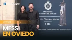Leo Messi llega a Oviedo para recibir el Princesa de Asturias de los Deportes