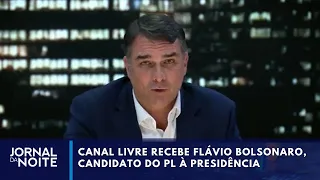 Canal Livre hosts Flávio Bolsonaro, the PL presidential candidate