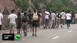 Top Channel/ Kaos në kufirin e Spanjës! Ushtria zbret në Ceuta, përplasje me emigrantët