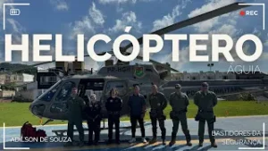 SAMU de Blumenau e helicóptero Águia do 12BPM estão em parceria para atender região