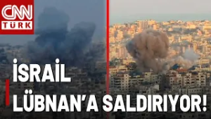 İsrail'den Lübnan'a Peş Peşe Saldırı! İşte Patlama Anları...