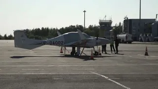 Cadets practice flight training in Petropavl