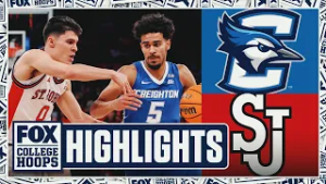 Creighton Bluejays vs. No. 17 St. John's Red Storm Highlights ? FOX College Hoops