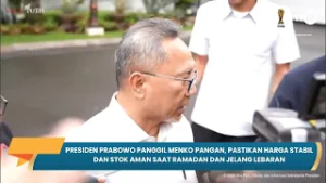Presiden Prabowo Panggil Menko Pangan, Pastikan Harga Stabil Jelang Lebaran