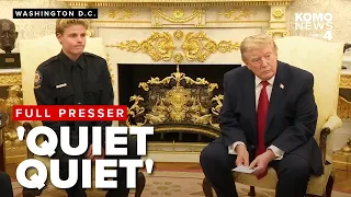'Quiet quiet': Trump clashes with CNN reporter during teen lifeguard welcoming event
